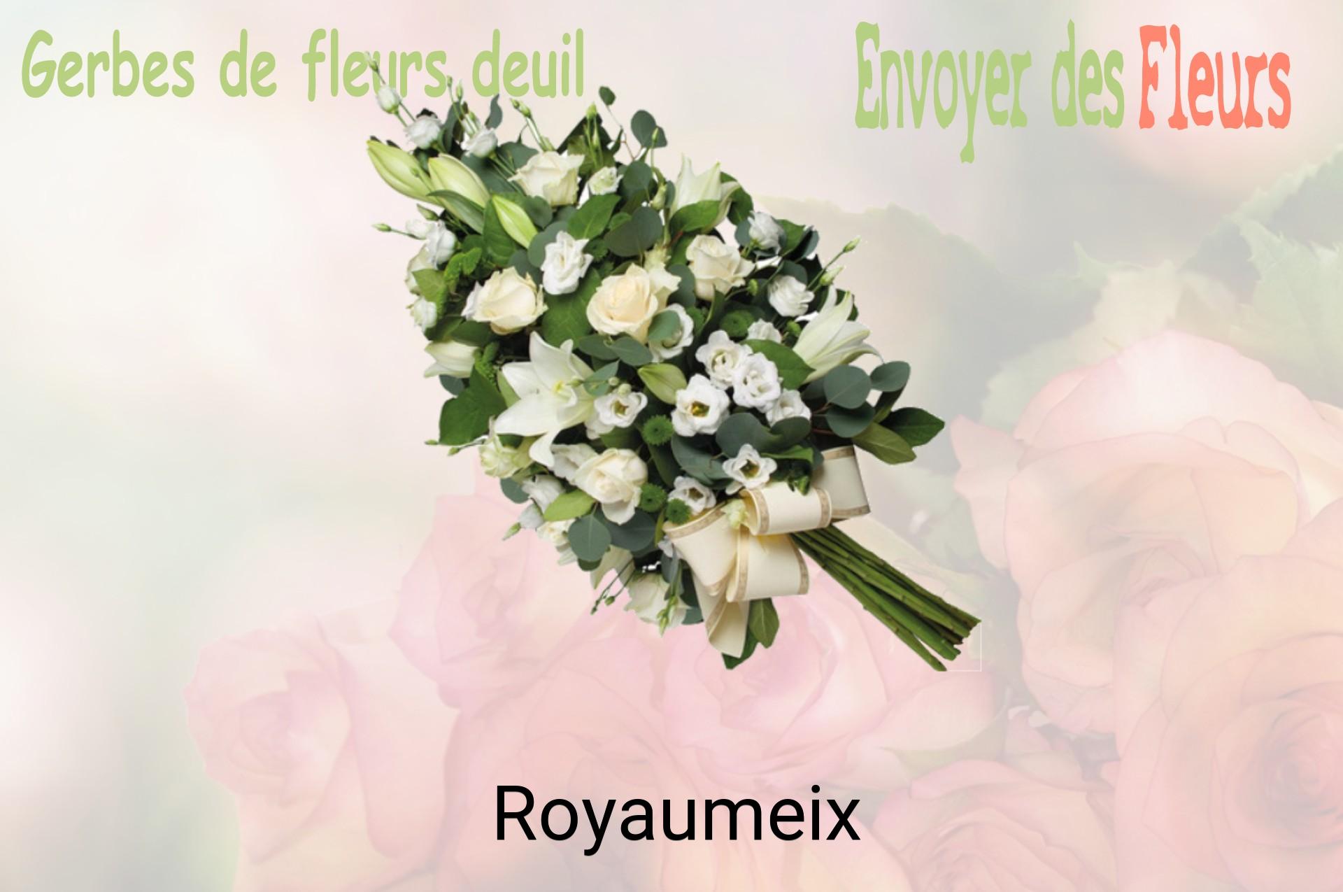 Gerbe de fleurs de deuil livrée à Royaumeix